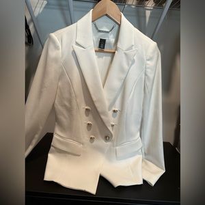 White House black market brand new white trophy blazer